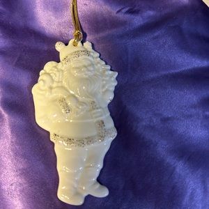 Cute Lenox Porcelain Santa Ornament
